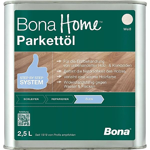 Bona Home Parkett-Öl Weiß 2,5 l günstig online kaufen