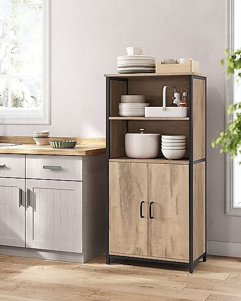 VASAGLE Highboard Küchenschrank, verstellbare Regalebene, 2 offenen Fächern günstig online kaufen