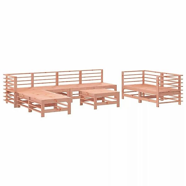 vidaXL 9-tlg Garten-Lounge-Set Massivholz Douglasie günstig online kaufen