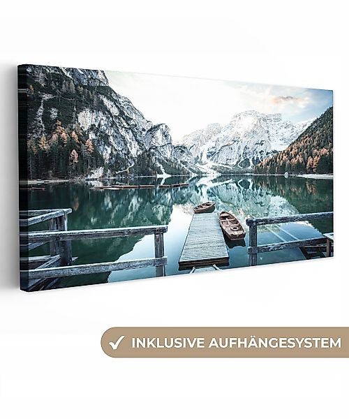 OneMillionCanvasses® Leinwandbild Panorama Natur - Berge günstig online kaufen