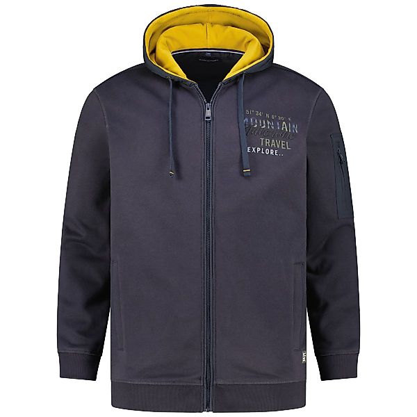 CASA MODA Kapuzenjacke aus Baumwollmischung Farbe dunkelblau Größe: 3XL günstig online kaufen