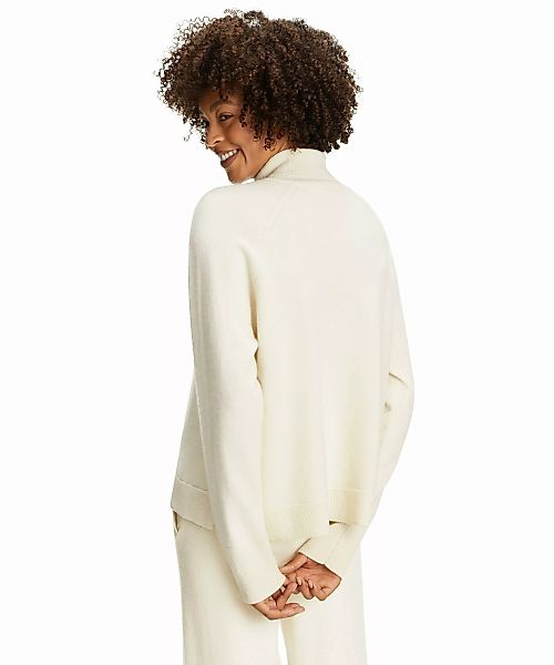 FALKE Damen Pullover Rollkragen, XL, Weiß, Uni, Kaschmir, 64170-204005 günstig online kaufen