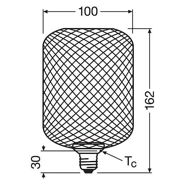 LEDVANCE DECOR FLAT LAMP IN METAL HOUSING 3.5W 827 Frosted E27 Non-DIM - 40 günstig online kaufen