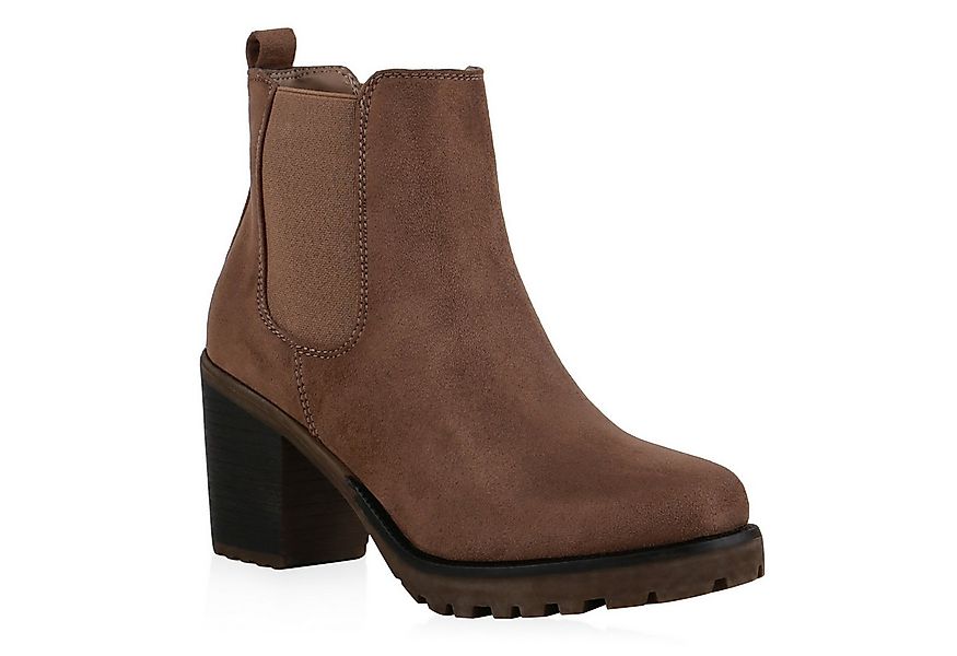 VAN HILL 77276 Chelseaboots Damen Stiefeletten Chelsea Boots Profilsohle 70 günstig online kaufen