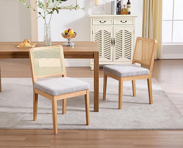 CHAIRUS Esszimmerstuhl 2/4er Set Chenille/Leinen-Esszimmerstühle mit günstig online kaufen
