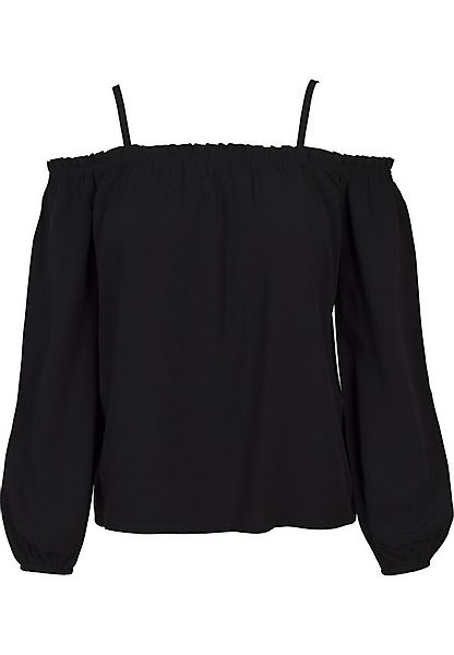 URBAN CLASSICS Langarmshirt Urban Classics Damen Ladies Cold Shoulder Longs günstig online kaufen