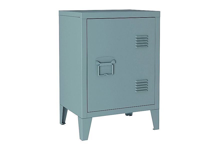 en.casa Nachtschrank (1-St) »Inari« mit Türgriff links Stahl 57 x 40 x 30 c günstig online kaufen