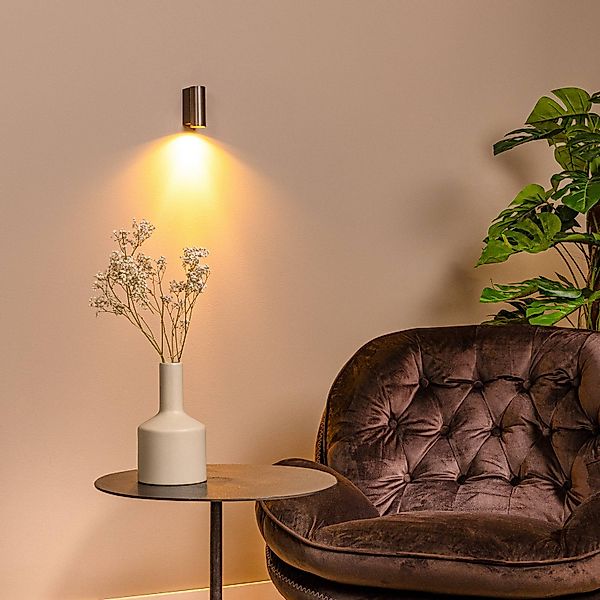 Wandstrahler Dupla, rostfarben, Höhe 9 cm, Metall günstig online kaufen