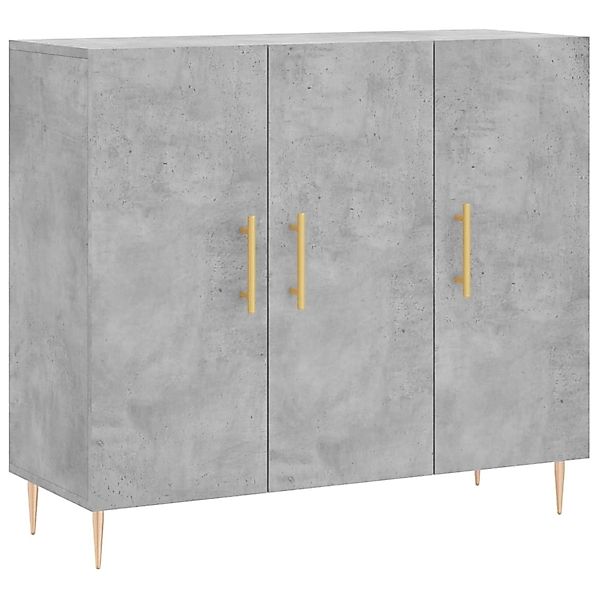 vidaXL Sideboard Betongrau 90x34x80 cm Holzwerkstoff 828096 günstig online kaufen