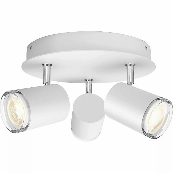 Philips Hue Spot 3-flg. White Ambiance Adore Weiß 3 x 250 lm  inkl. Dimmer günstig online kaufen