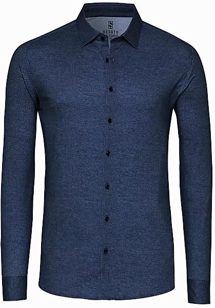 DESOTO Hemd Twill Optics Indigo - Größe XL günstig online kaufen