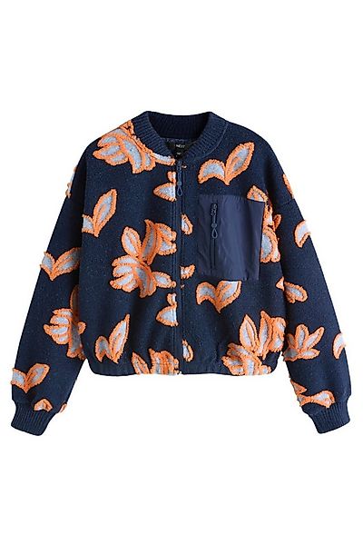 Next Fleecejacke Rocket Bomberjacke mit Tasche, Borg + Webmaterial (1-St) günstig online kaufen