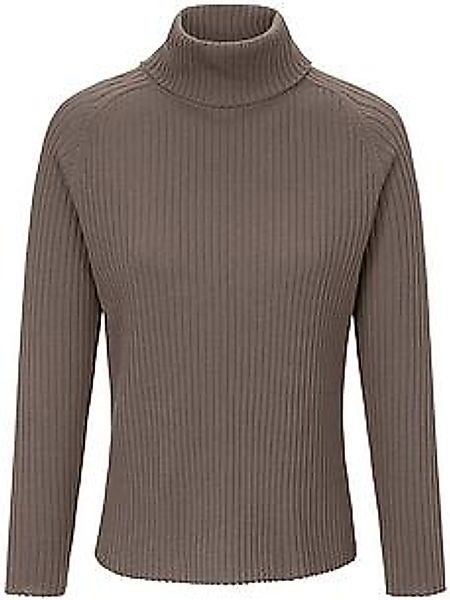 Rollkragen-Pullover aus 100% Schurwolle-Merino Peter Hahn beige günstig online kaufen