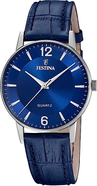 Festina Quarzuhr F20690/3, Armbanduhr, Herrenuhr, Lederarmband, analog günstig online kaufen