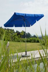 Schneider Balkonschirme Locarno 180 cmx 120 cm Royalblau mit Push-Up Mechan günstig online kaufen