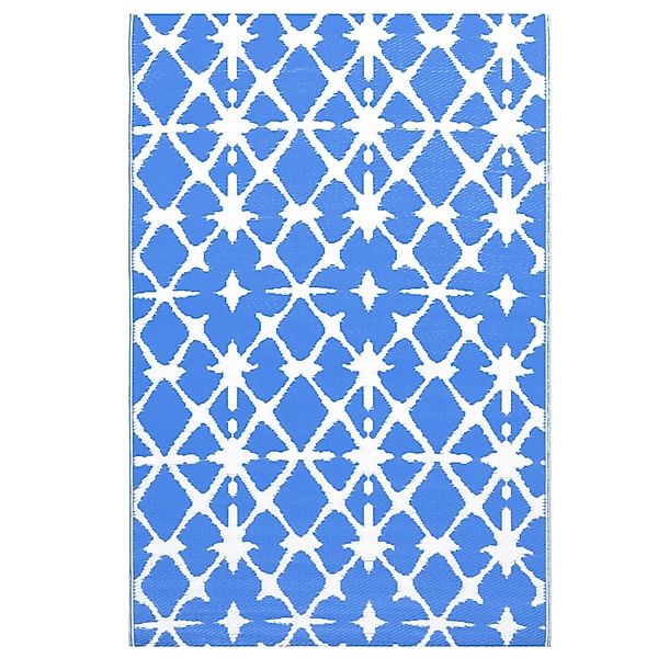 vidaXL Outdoorteppich Blau Und Weiß 190x290 Cm Pp 643967 günstig online kaufen