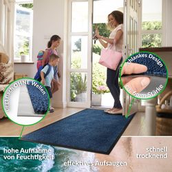 ANRO Fußmatte Türvorleger Schmutzfangmatte Nebraska, eckig, günstig online kaufen