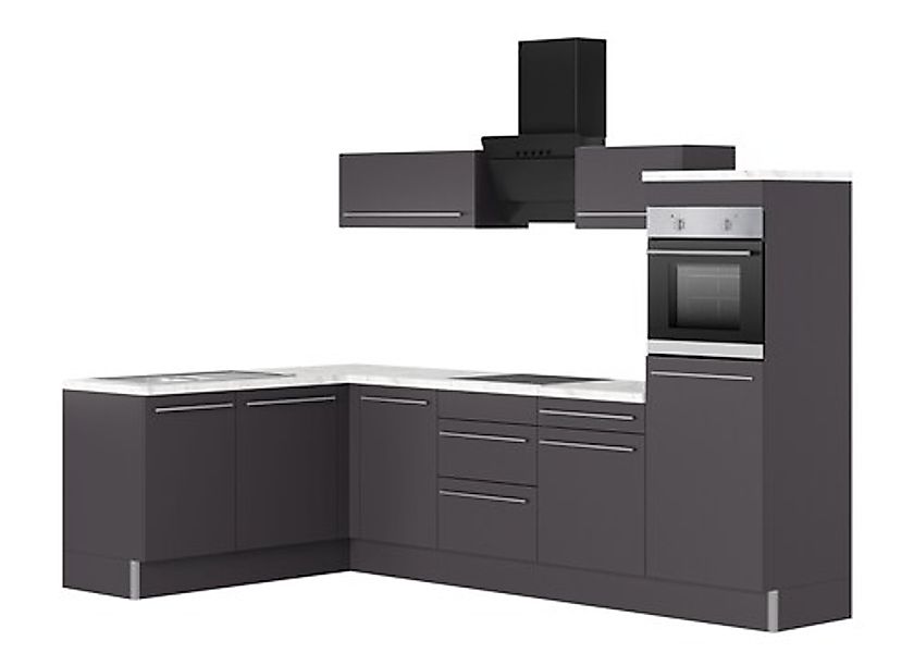 KOCHSTATION Küche »KS-Bern2« Stellmaße 295 x 175 cm, wahlweise mit E-Geräte günstig online kaufen