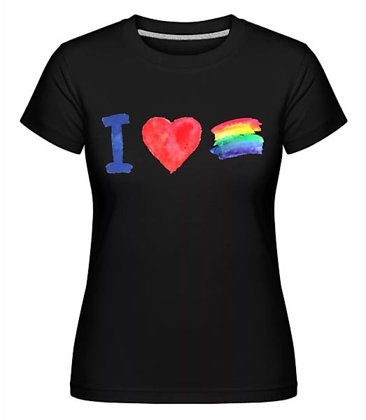 I Love Rainbows · Shirtinator Frauen T-Shirt günstig online kaufen
