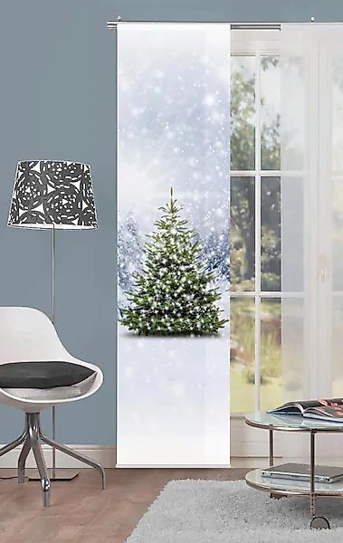 HOME WOHNIDEEN Schiebegardine »WEIHNACHTSBAUM«, (1 St.), HxB: 245x60, inkl. günstig online kaufen