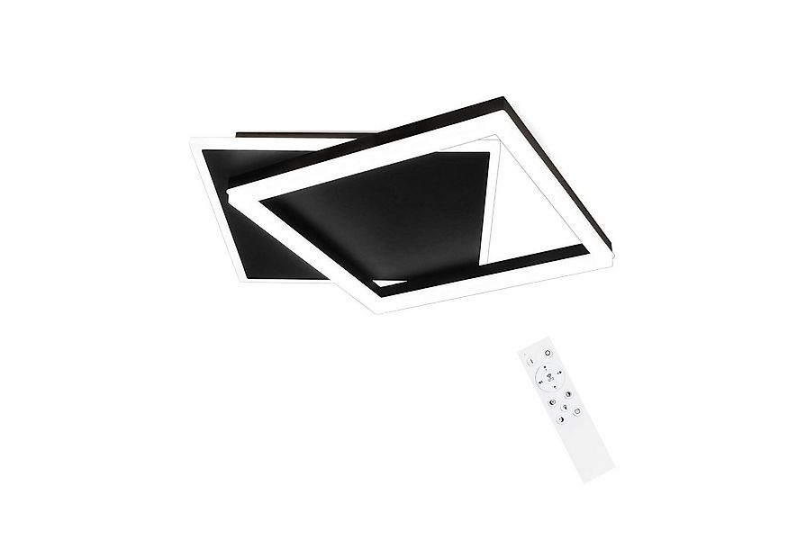 ZMH LED Deckenleuchte Deckenlampe Wohnzimmer - Schlafzimmerlampe Schwarz 42 günstig online kaufen