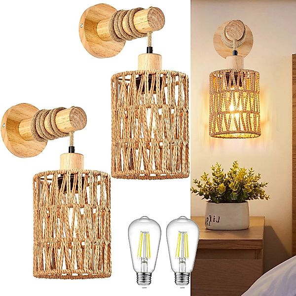 MUPOO LED Wandleuchte Vintage Innen Wandleuchte,E27 günstig online kaufen