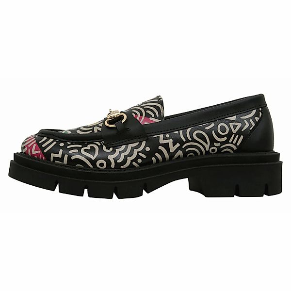 DOGO Loafer "Cindy Loafer Abstract Outline Damen Halbschuhe", Vegan günstig online kaufen