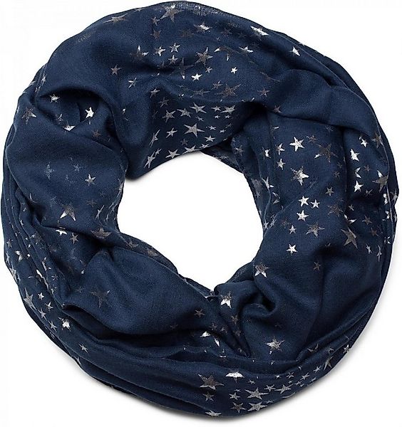 styleBREAKER Loop Loop Schal mit Metallic Sterne Print, (1-St) günstig online kaufen