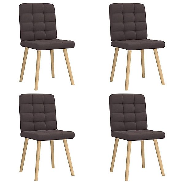 vidaXL Esszimmerstuhl Esszimmerstühle 4 Stk. Dunkelbraun günstig online kaufen