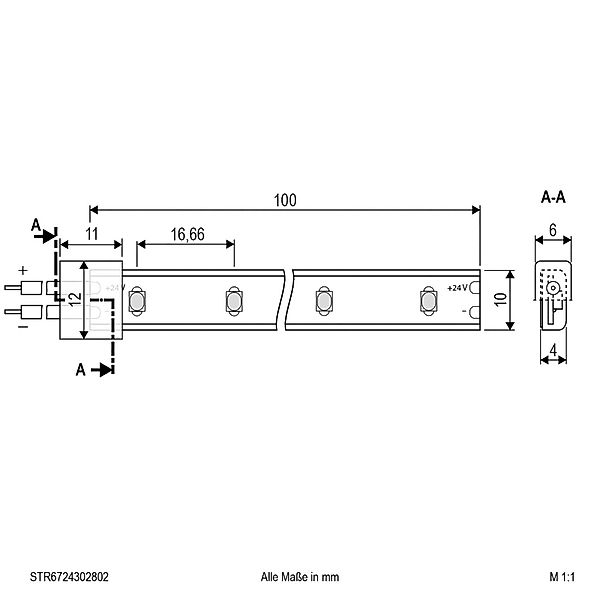 EVN Lichttechnik LED-Strip 24V 5m 3000K STR6724302802 günstig online kaufen