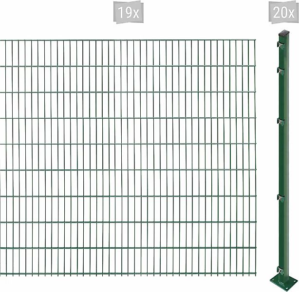 Arvotec Doppelstabmattenzaun "EASY 183 zum Aufschrauben", Zaunhöhe 183 cm, günstig online kaufen