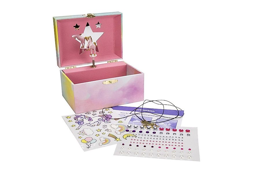GICO Spieluhr DIY Einhorn Schmuckbox – mit Spieluhr, Spiegel & Stickern- DI günstig online kaufen