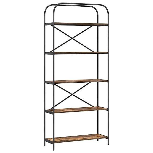 vidaXL Bücherregal Geräucherte Eiche 80 x 30 x 183 cm Holzwerkstoff 879835 günstig online kaufen