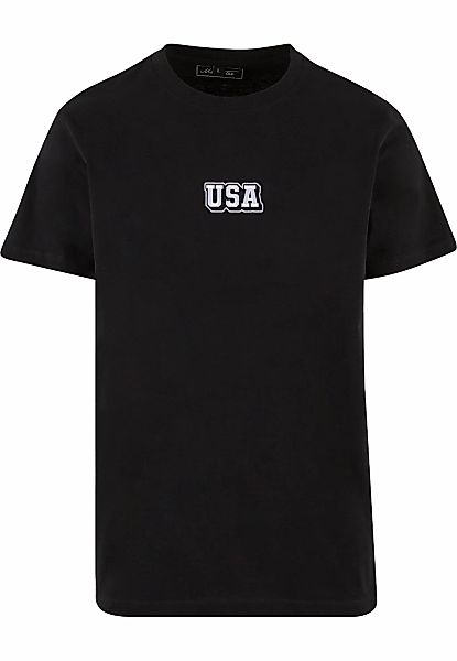MisterTee T-Shirt "MisterTee USA College Wording Patch Tee" 1 Stk. tlg. günstig online kaufen