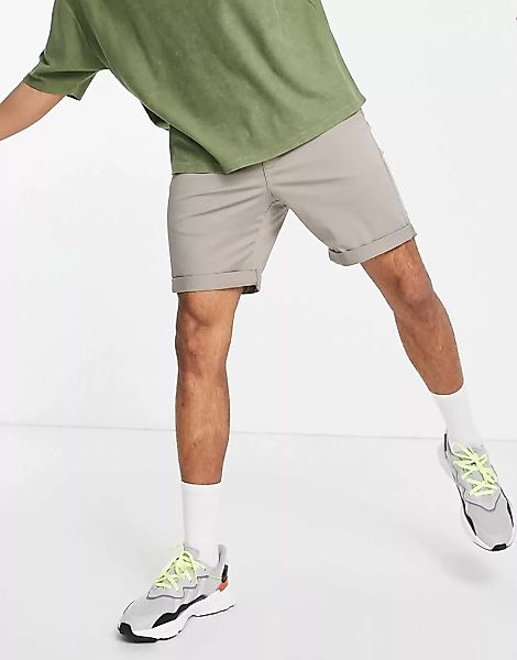 New Look – Graue Chino-Shorts günstig online kaufen
