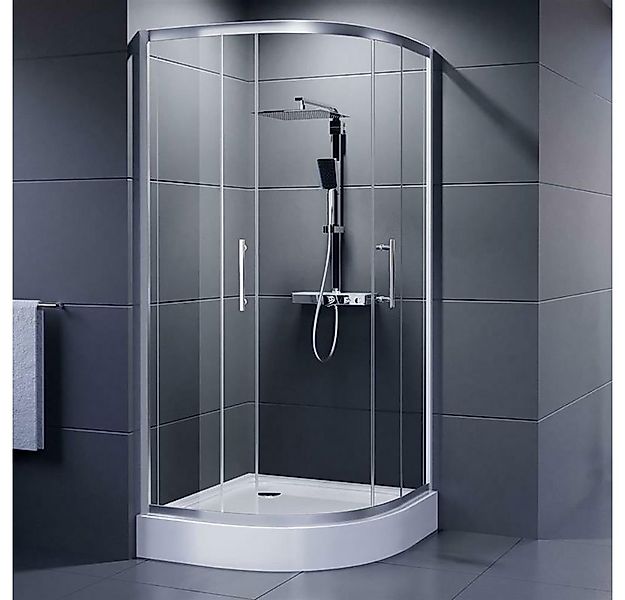 Duschmeister Runddusche Duschkabine Runddusche Komplettkabine inkl. Duschwa günstig online kaufen