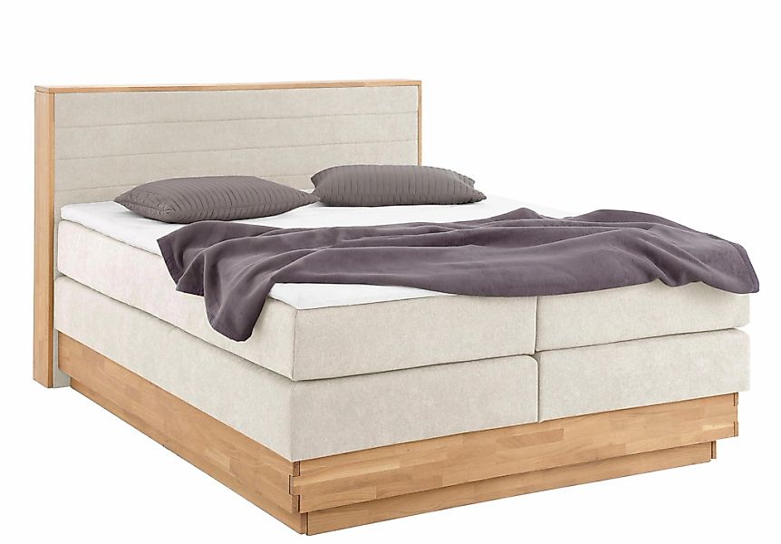 Home affaire Boxspringbett "Cavan" Eiche, inkl. Bettkasten & Topper, versch günstig online kaufen