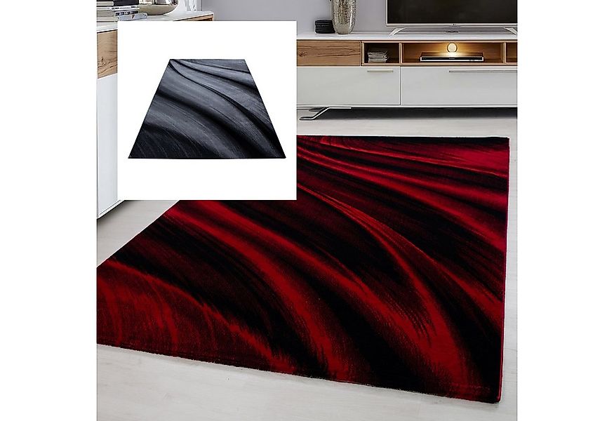 Homtex Teppich, 80 x 150 cm, Stilvoller Designer-Teppich – Modernes Wellenm günstig online kaufen