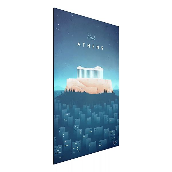 Alu-Dibond Bild Kunstdruck - Hochformat 2:3 Reiseposter - Athen günstig online kaufen