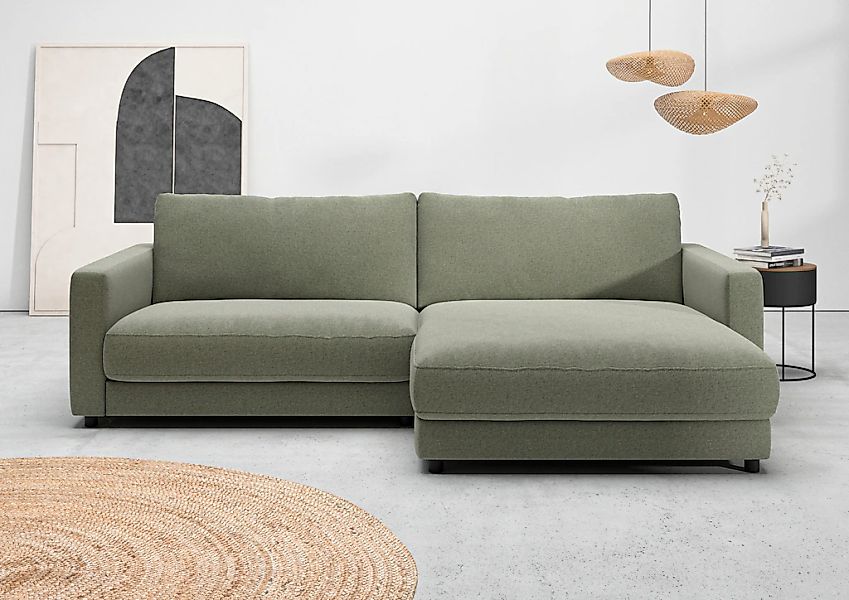 Home affaire Ecksofa "Ecksofa Jiro, L-Form, große Sitztiefe, Breite 265 cm" günstig online kaufen