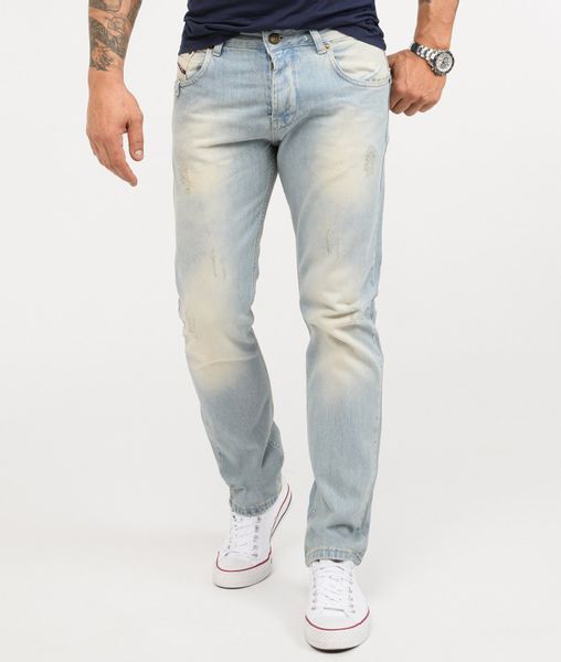 Rock Creek Regular-fit-Jeans Herren Jeans Stonewashed günstig online kaufen
