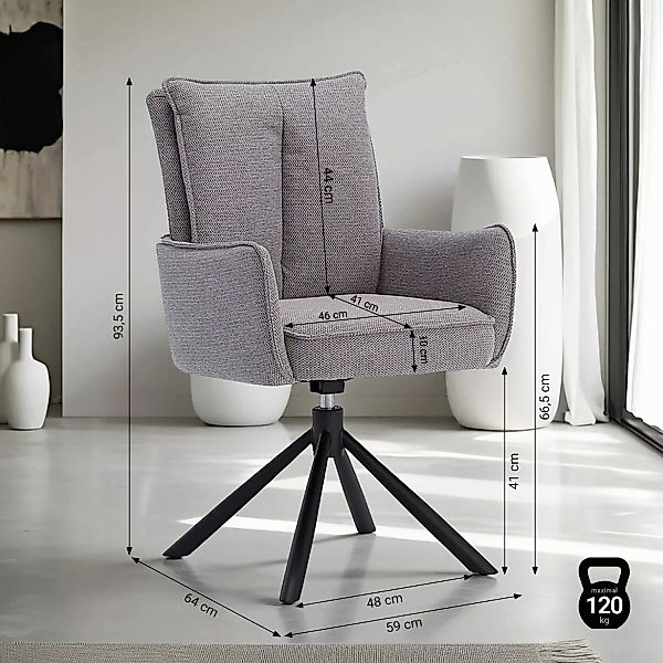 Homestyle4u Polsterstuhl Polstersessel Stühle Esstisch Esszimmerstuhl günstig online kaufen