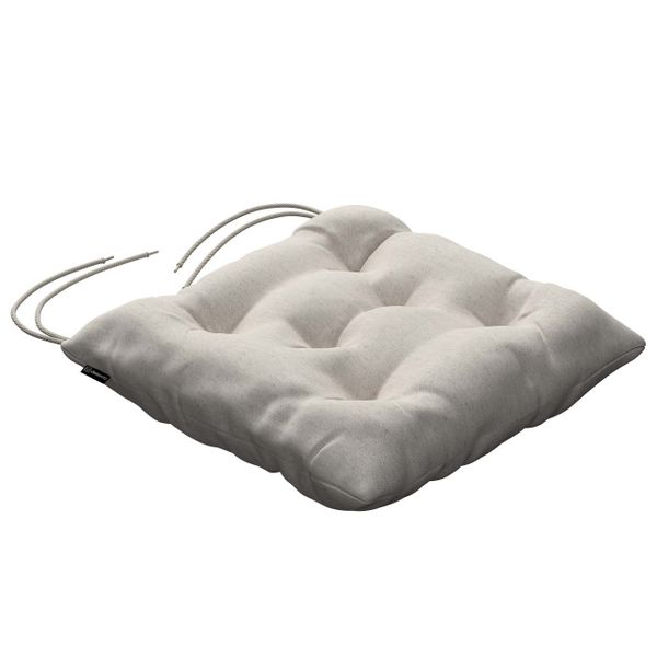 Stuhlkissen Thomas mit Bindeschnur, hellgrau, 38 x 38 x 8 cm, Loneta (133-6 günstig online kaufen