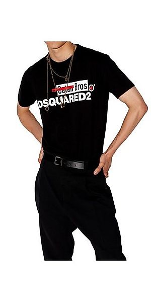 Dsquared2 Print-Shirt Dsquared2 Caten Bros T-Shirt Herren Schwarz günstig online kaufen