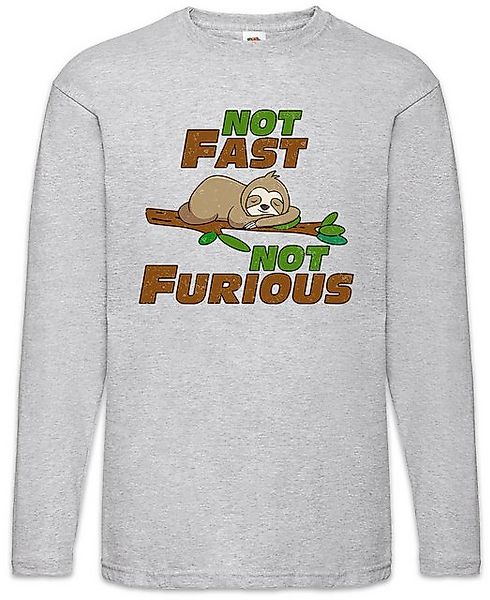 Urban Backwoods Langarmshirt Not Fast Not Furious Langarm T-Shirt Faultier günstig online kaufen