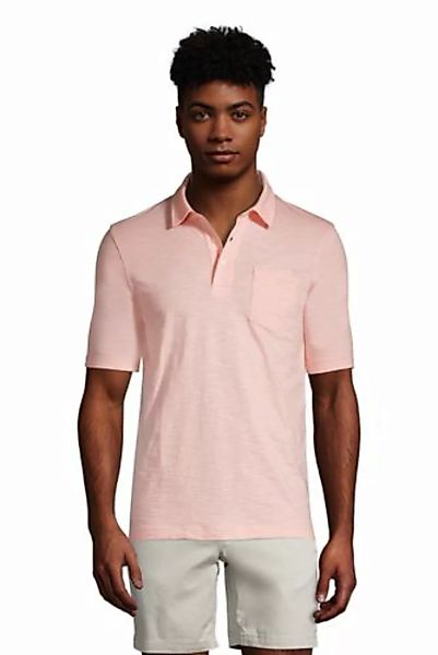 Poloshirt mit Slub-Struktur, Herren, Größe: XL Normal, Orange, Jersey, by L günstig online kaufen