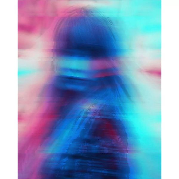 Komar Wandbild Neon Girl Girl B/L: ca. 40x50 cm günstig online kaufen