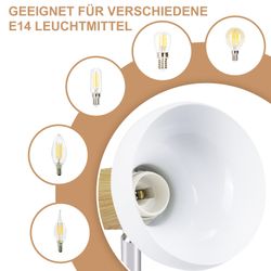 Nettlife Deckenstrahler Vintage E14 Innen 350°Schwenkbar günstig online kaufen