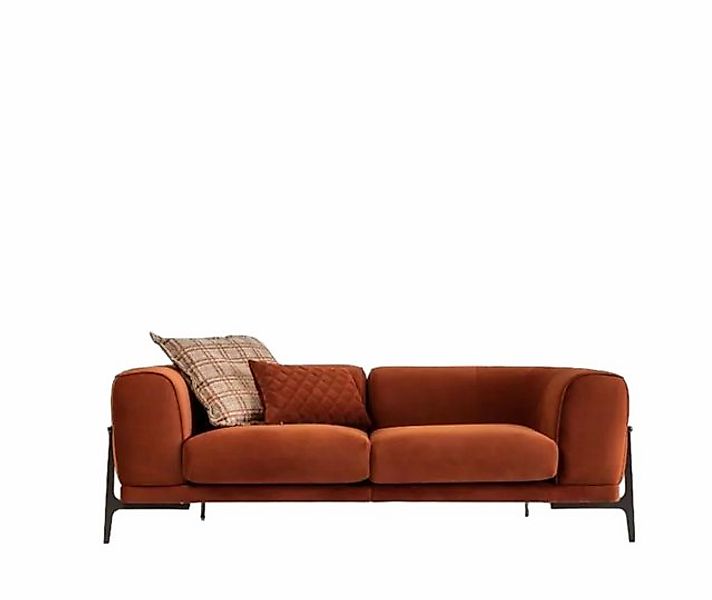 Xlmoebel 3-Sitzer Dreisitzer Couch 3-Sitzer Stoffcouch Moderne Rote Polster günstig online kaufen