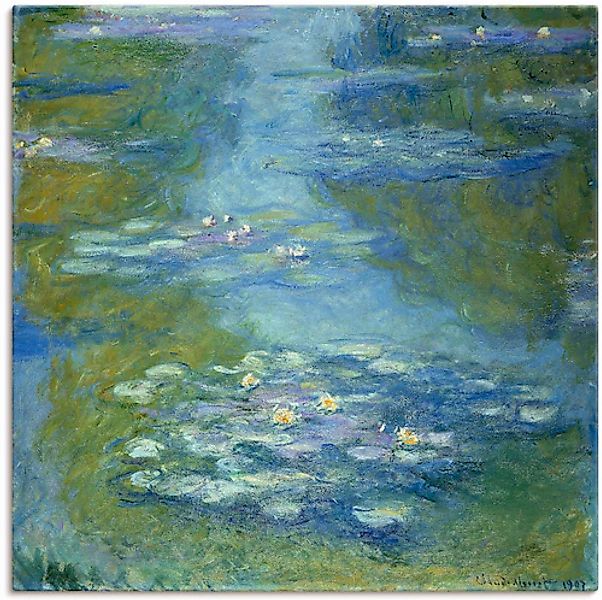 Artland Wandbild »Seerosen. 1907« 1 Stk. tlg. als Leinwandbild, Poster in v günstig online kaufen